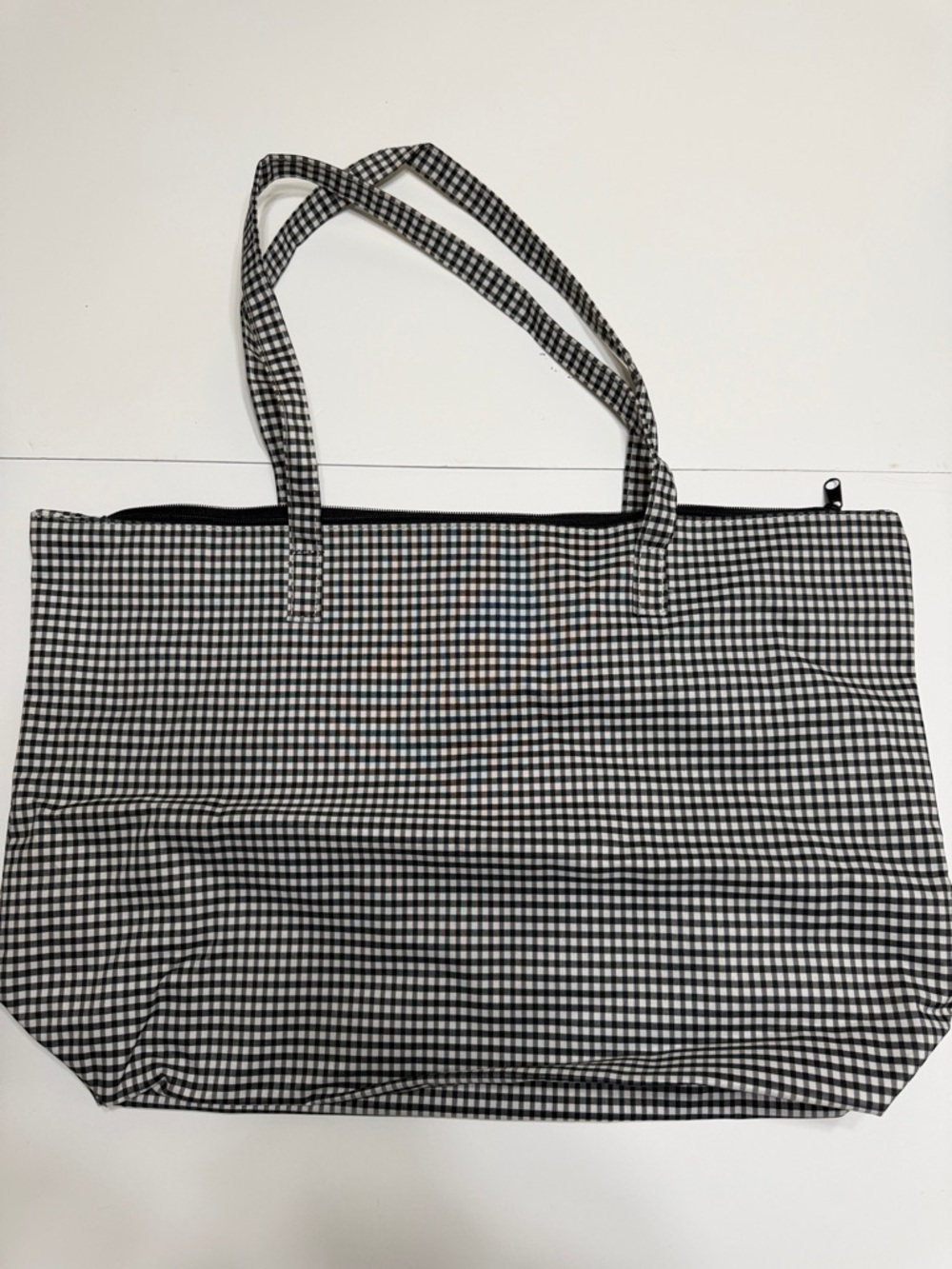 Black & White Gingham Tote Bag